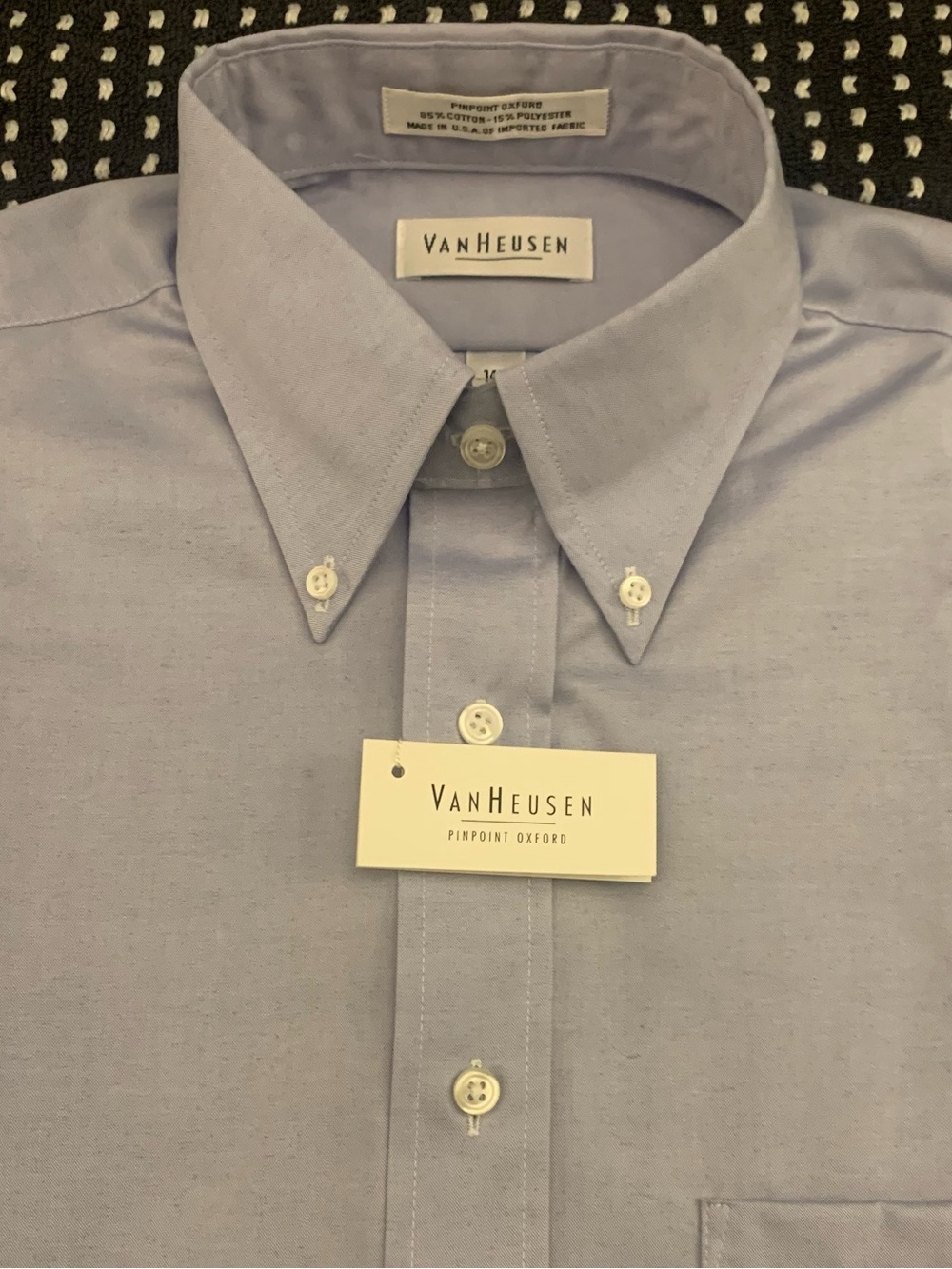 VANHEUSEN Easy Care Pinpoint Oxford Shirt